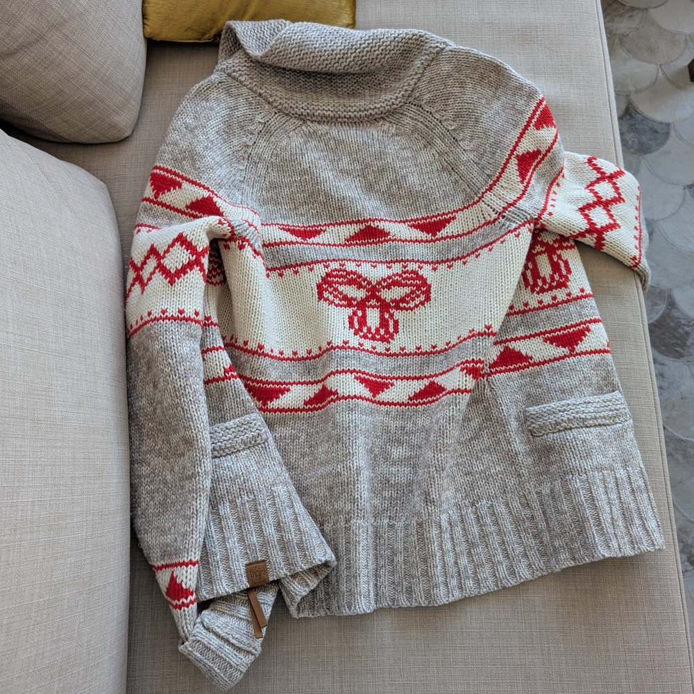 TNA 100% Lambswool Cowl Neck Sweater